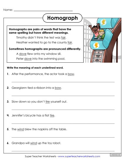 Homograph Sentences