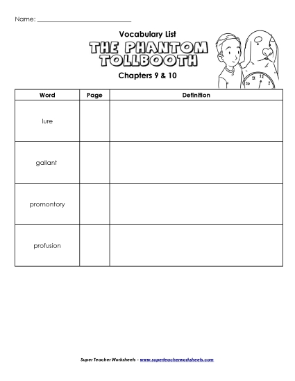 Vocabulary for Chapters 9 & 10