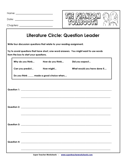 Lit Circles: Question Leader