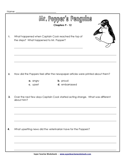 Questions for Chapters 9-12