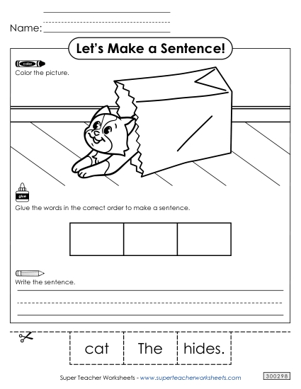 Build a Sentence: Cat