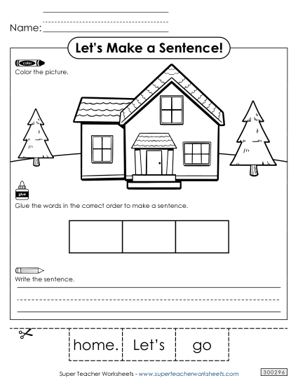Build a Sentence: Home