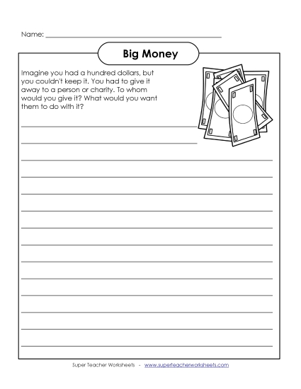 Big Money - Writing Prompt