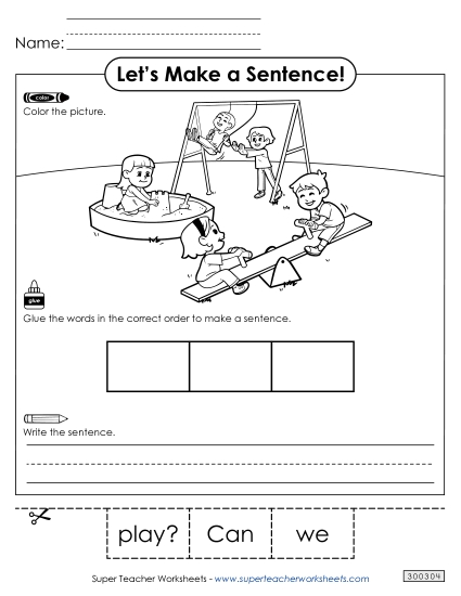 Build a Sentence: Play