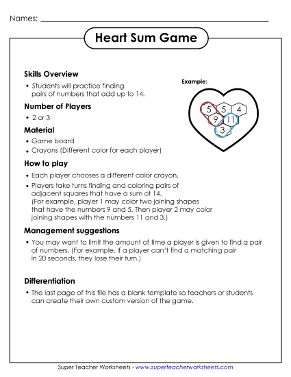 Valentine\'s Day Sum Game