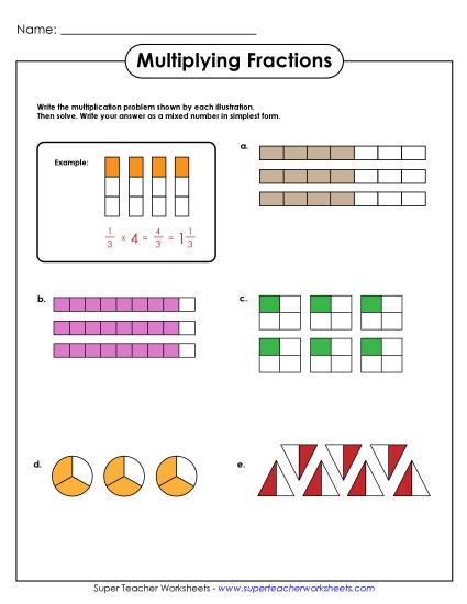 Multiplying Fractions by Whole Numbers (with Diagrams)