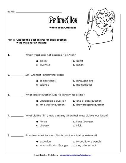 Whole Book Questions