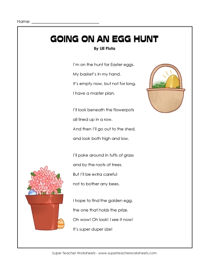 Easter Egg Hunt (Poem)