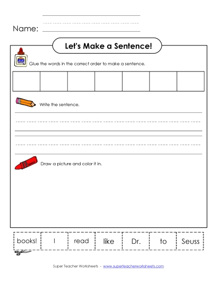 Build-a-Sentence: Seuss