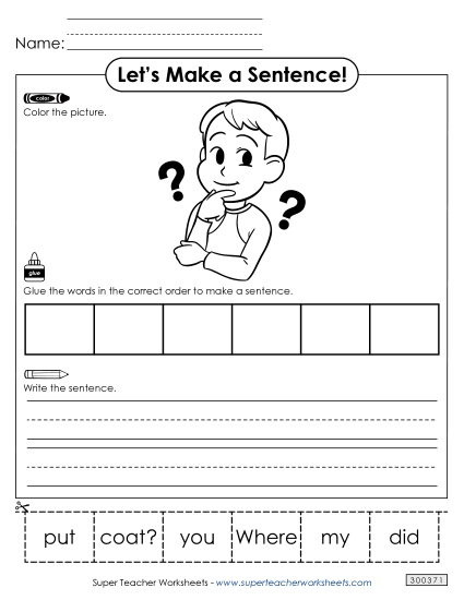 Build a Sentence: Coat