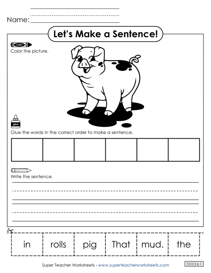 Build a Sentence: Mud