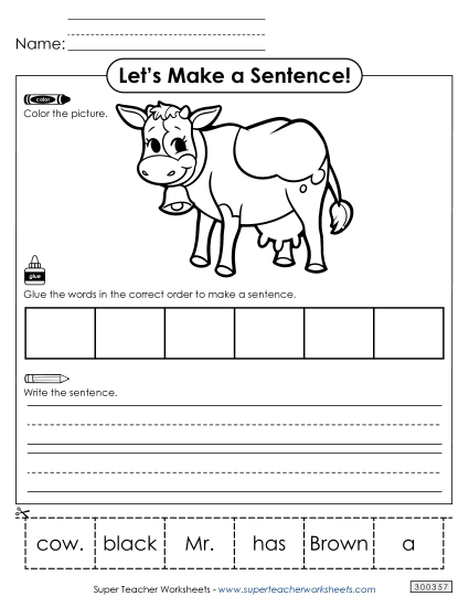 Build a Sentence: Mr. Brown