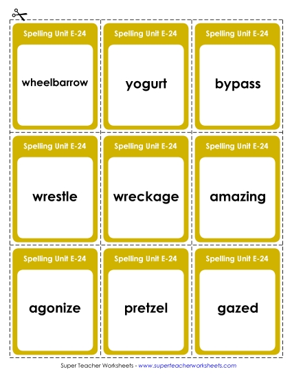 Flashcards (E-24)