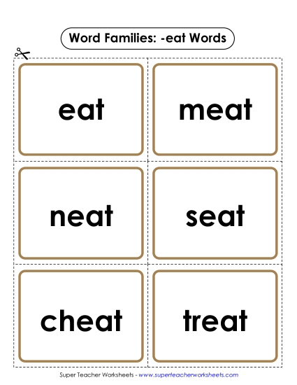 Flashcards (-eat)