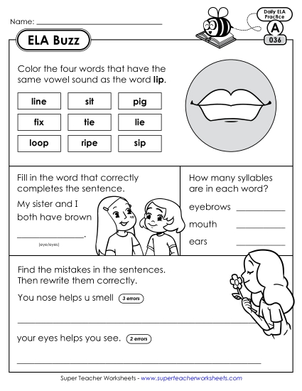 ELA Buzz: Week 8<br>Worksheets 36 through 40