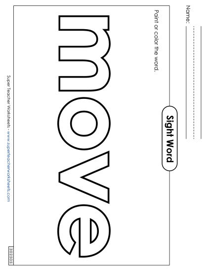 Paint or Color: Move