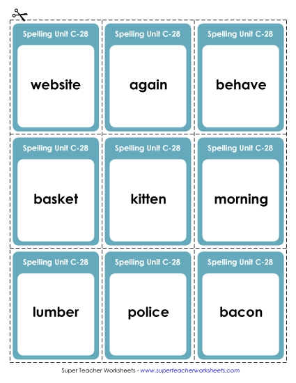 Flashcards (C-28)