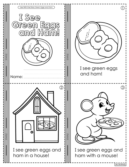 Mini-Book: I See Green Eggs & Ham