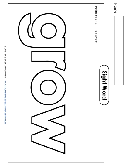 Paint or Color: Grow