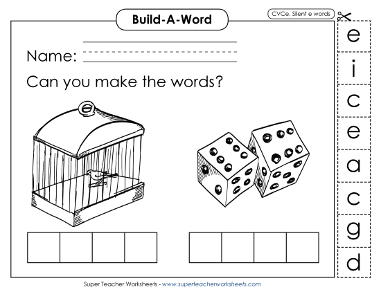 Build-a-Word: Cage and Dice