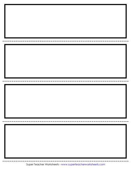 Blank Word Wall Cards