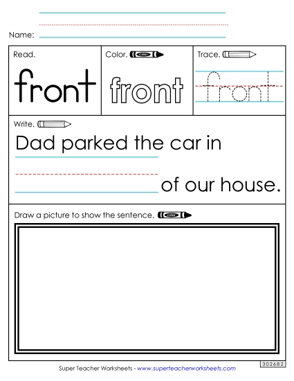 Worksheet 3: Front