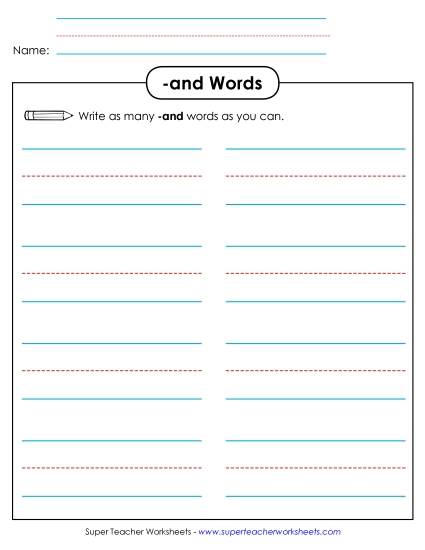 Brainstorm and Write (-and)
