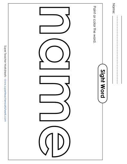 Paint or Color: Name