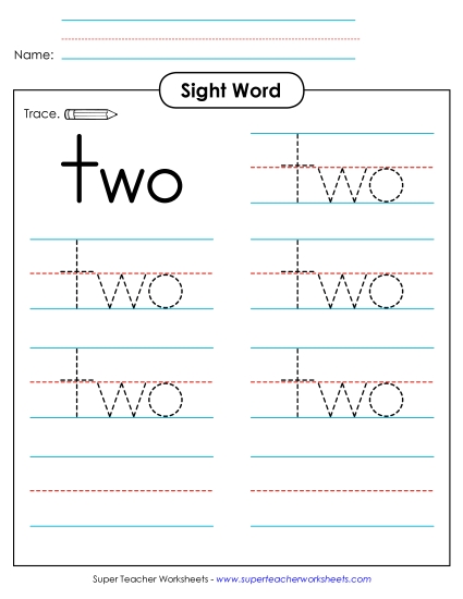 Trace the Word: Two