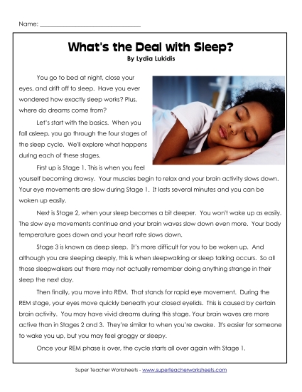 What\'s the Deal with Sleep? 