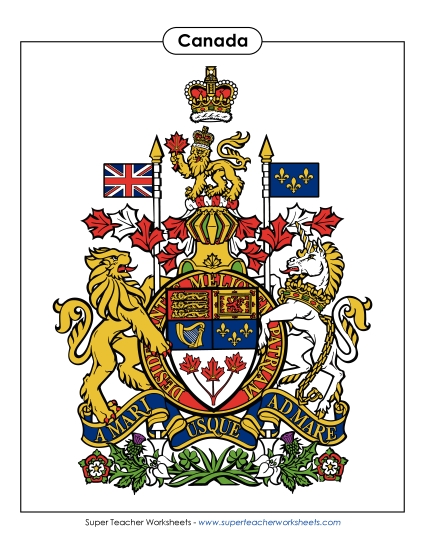 Canada Coat of Arms (Full Colour)