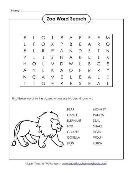 Word Search Puzzle
