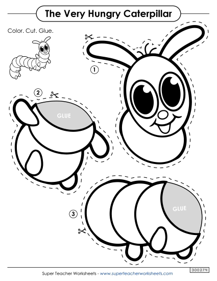 Cut-and-Glue Caterpillar