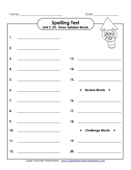 Spelling Test (C-29)