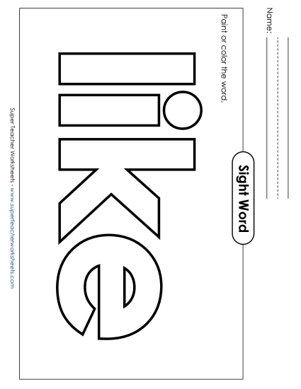 Paint or Color: Like