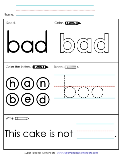 Bad (Sight Word)