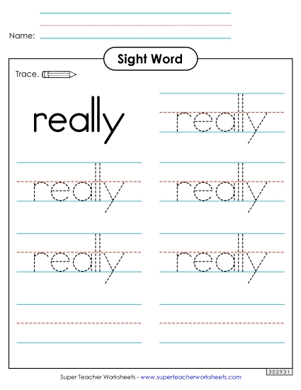 Trace the Word: Really