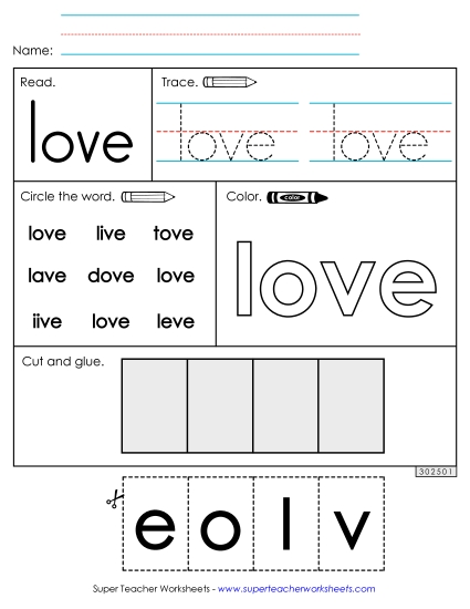 Worksheet 2: Love