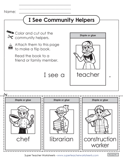 Community Helpers Flip Book #3