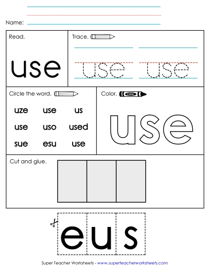 Worksheet 2: Use