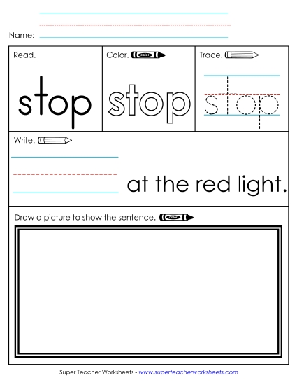Worksheet 3: Stop