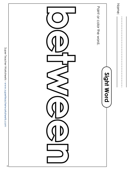 Paint or Color: Between