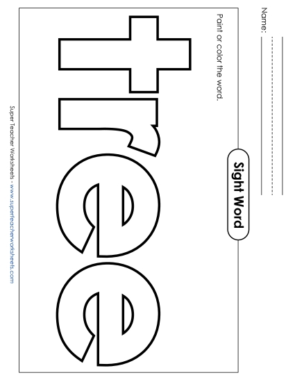 Paint or Color: Tree