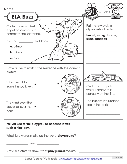 ELA Buzz: Week 5<br>Worksheets 21 through 25