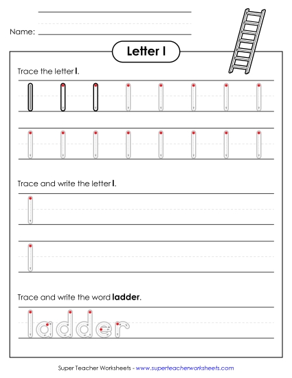 Lowercase l (Outlined Letters)