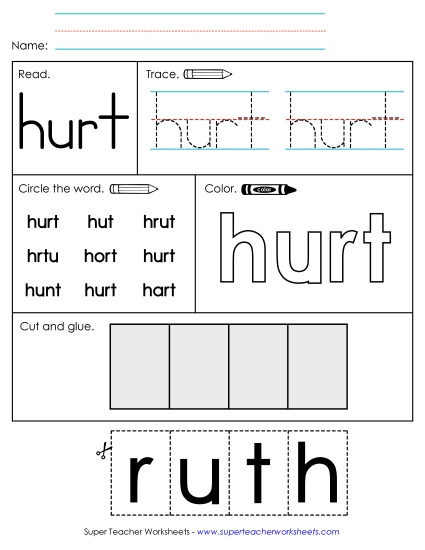 Worksheet 2: Hurt