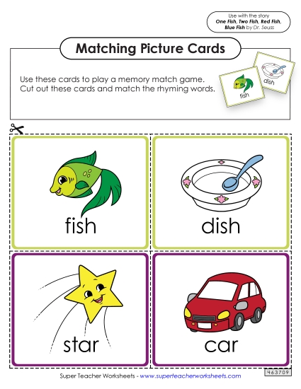 Rhyme Picture Matching Cards