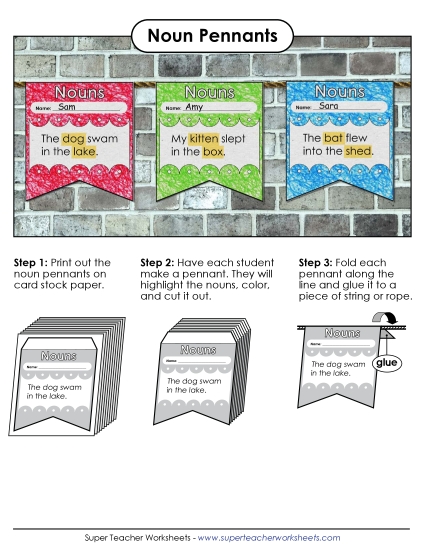 Pennant Flags: Nouns