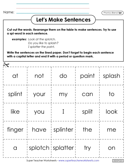 Let\'s Make Sentences (Spl-)