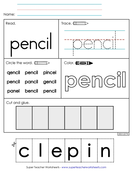 Worksheet 2: Pencil